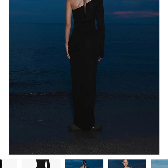 Baobab Kairi black one shoulder knit dress Baobab Kairi black one shoulder knit dress